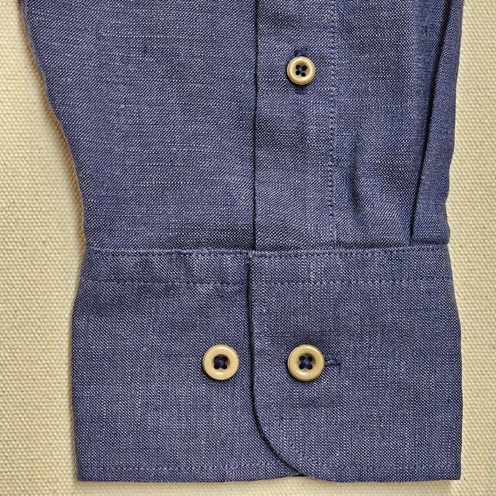 Untuckit Wrinkle Resistant Linen Button Down Xxl - image 3